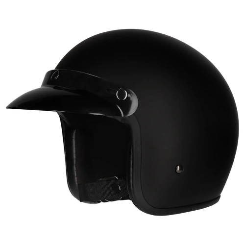M2R Pr1me Slimline Studs Open Face Helmet - Matte Black - XS - SKU:1126346