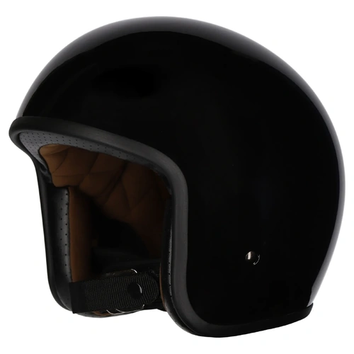 M2R Pr1me Slimline No Studs Open Face Helmet - Black - S - SKU:1126353