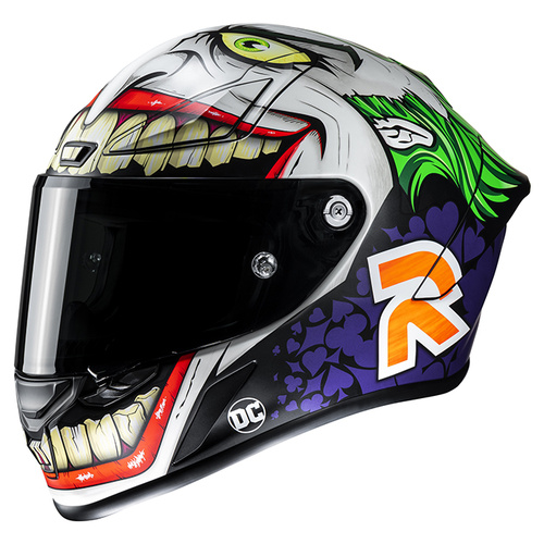 HJC RPHA 11 Joker DC Comics Full Face Helmet MC-48SF - White/Purple/Green - XS - SKU:1126364