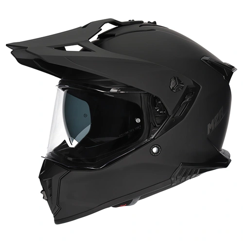 M2R Navigator Solid Adventure Helmets - Matte Black