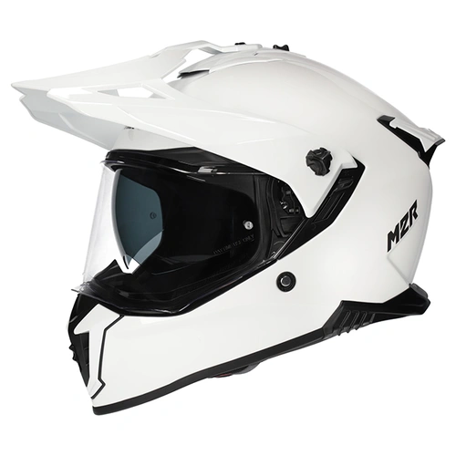 M2R Navigator Solid Adventure Helmets - White