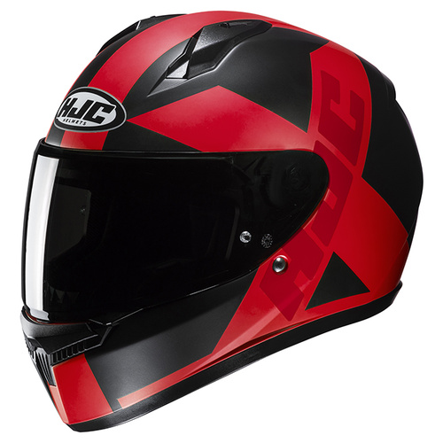 HJC C10 Tez Full Face Helmet MC-1SF - Black/Red - L - SKU:1126841