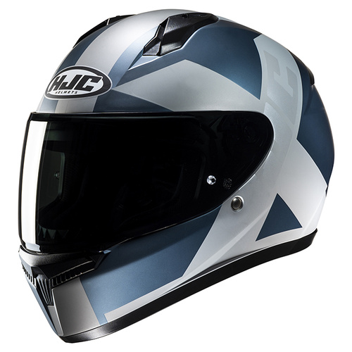 HJC C10 Tez Full Face Helmet MC-2SF - Blue/White - 2XS - SKU:1126844