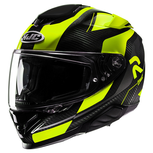 HJC RPHA 71 Carbon Hamil Full Face Helmet MC-3H - Black/Yellow - M - SKU:1126932
