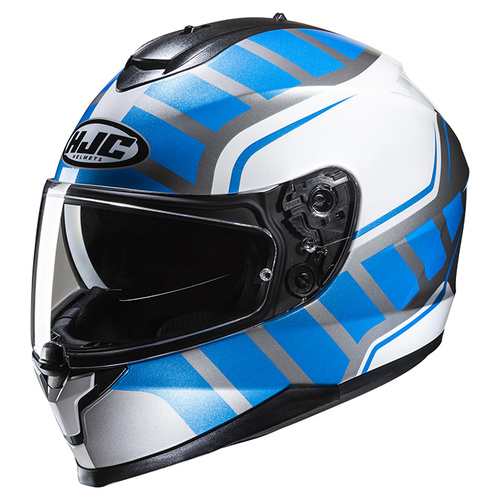 HJC C70N Holt Full Face Helmet MC-2SF - White/Blue - XS - SKU:1127008