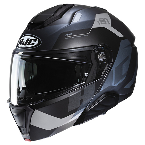 HJC i91 Carst Modular Helmet MC-5SF - Black/Blue - M - SKU:1127062