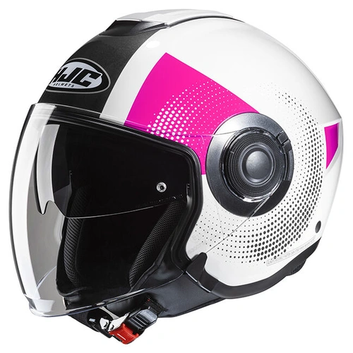 HJC i40N Pyle MC-3HSF Modular Helmet - White/Pink