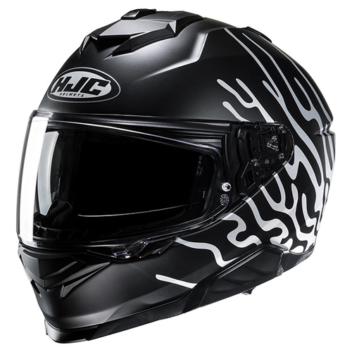 HJC i71 Celos Full Face Helmet MC-5SF - Black/White - M - SKU:1127155
