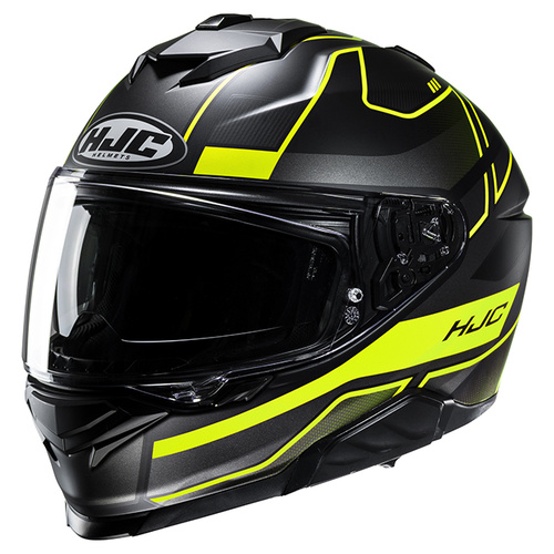 HJC i71 Iorix Full Face Helmet MC-3HSF - Black/Yellow - L - SKU:1127174