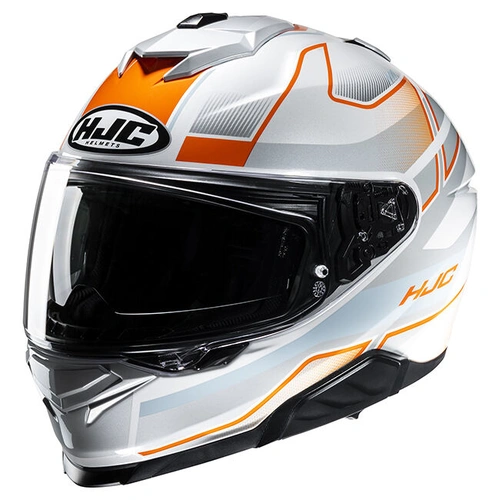 HJC i71 Iorix MC-27 Full Face Helmet - Grey/Orange - M - SKU:1127179