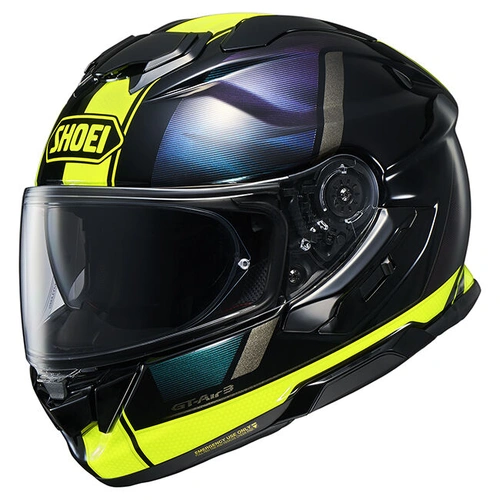 Shoei GT-Air 3 Scneario Helmet TC-3 - Black/Blue/Hi-Vis