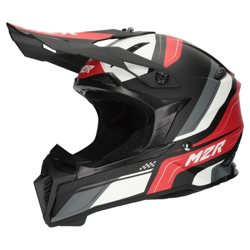 M2R X2.1 Pulse Lightweight MX Helmet (PC-1F) - Red/Black - M - SKU:1127281