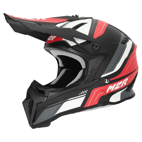 M2R Youth X2.1 Pulse Lightweight MX Helmet (PC-1F) - Red/Black