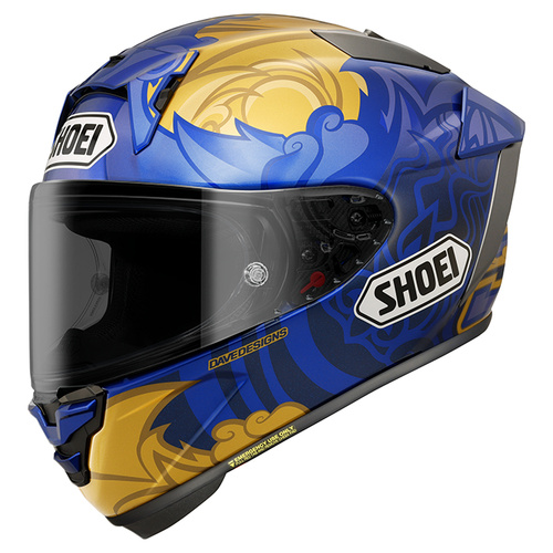 Shoei X-SPR Pro Marquez Thailand Replica Helmet TC-2 - Blue/Gold - S - SKU:1127374