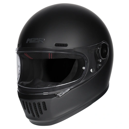 M2R Fugitive Retro Styled Full Face Helmet - Matte Black