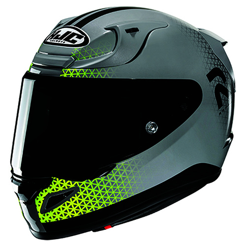 HJC RPHA 12 Enoth Full Face Helmet MC-3H - Grey/Hi-Vis - XS - SKU:1127656
