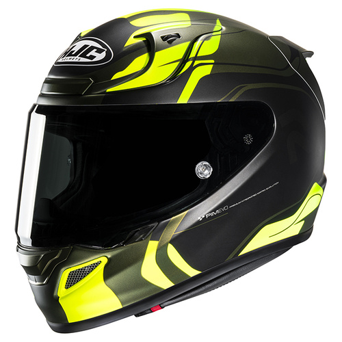 HJC RPHA 12 Lawin Full Face Helmet MC-4 - Black/Hi-Vis - L - SKU:1127683