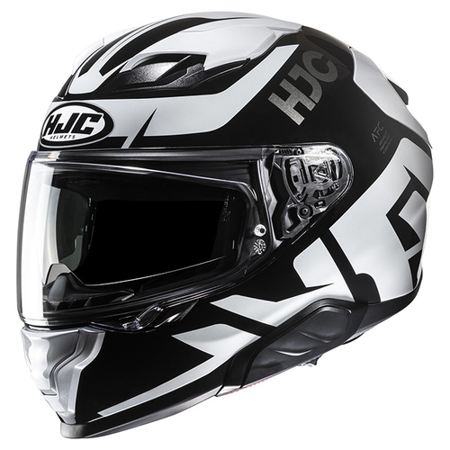 HJC F71 Bard Full Face Helmet MC-5 - Black/White - S - SKU:1127777