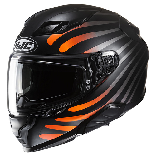 HJC F71 Zen Full Face Helmet MC-7SF - Black/Orange - XS - SKU:1127794