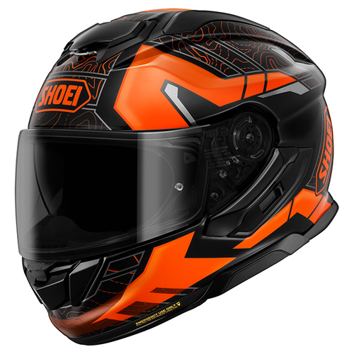Shoei GT-Air 3 Hike Helmet TC-8 - Black/Orange - XS - SKU:1128380