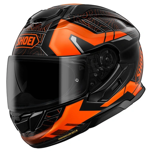 Shoei GT-Air 3 Hike Helmet TC-8 - Black/Orange - S - SKU:1128381