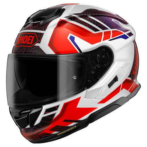 Shoei GT-Air 3 Hike Helmet TC-10 - White/Red - S - SKU:1128393