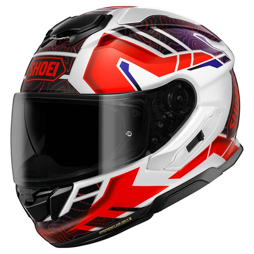 Shoei GT-Air 3 Hike Helmet TC-10 - White/Red - S - SKU:1128393