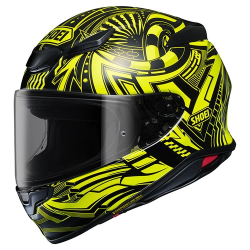 Shoei NXR2 Beaut Helmet TC-3 - Black/Hi-Vis/White