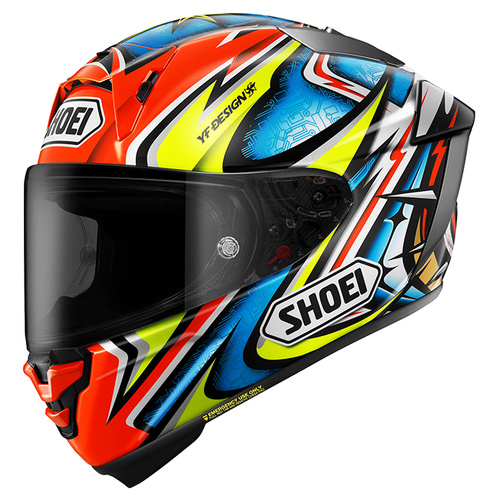 Shoei X-SPR Pro Daijiro Helmet TC-1 - Red/Blue/Yellow - XS - SKU:1128557