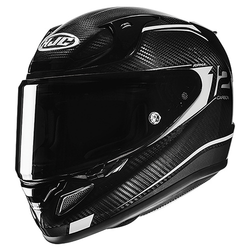 HJC RPHA 12 Carbon Keres Full Face Helmet MC-1 - Black/White - XS - SKU:1128904
