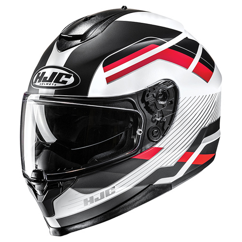 HJC C70N Belis Full Face Helmet MC-1SF - White/Black/Red - 2XL - SKU:1129023
