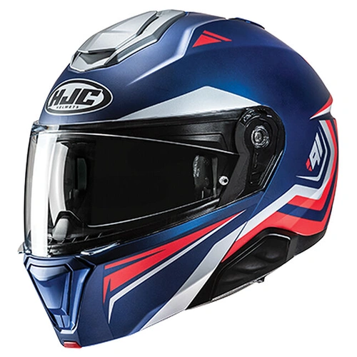 HJC i91 Tricus MC-21SF Modular Helmet - Blue/Red/White - S - SKU:1129091