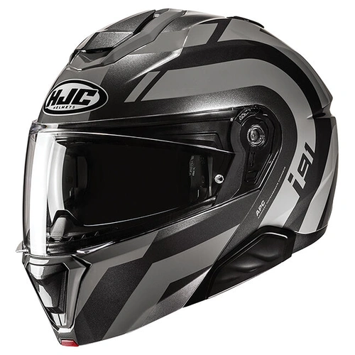 HJC i91 Arven MC-5 Modular Helmet - Black/Grey - XL - SKU:1129100