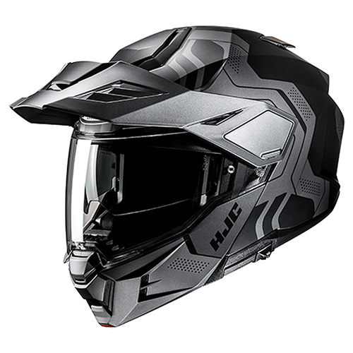 HJC i80 Velly Adventure Helmet MC-5SF - Black/Grey - L - SKU:1129225