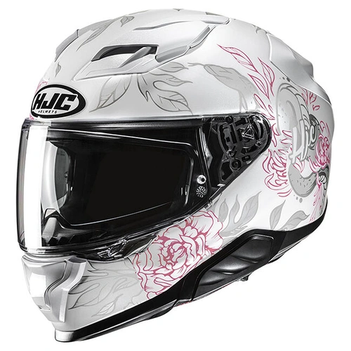 HJC F71 Eliz MC-8 Full Face Helmet - Silver/Pink - S - SKU:1129280