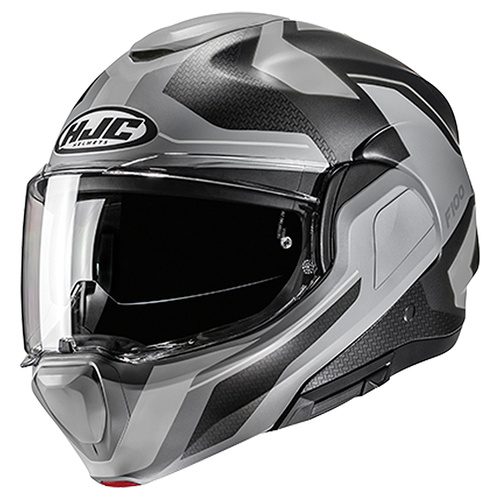 HJC F100 Bios Modular Helmet MC-5SF - Black/Grey - S - SKU:1129289