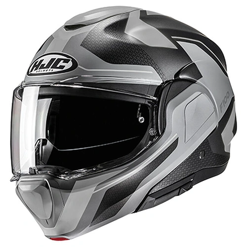 HJC F100 Bios MC-5SF Modular Helmet - Black/Grey - S - SKU:1129289