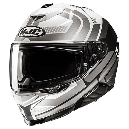 HJC i71 Viz MC-5 Full Face Helmet - White/Grey/Black - XS - SKU:1129294