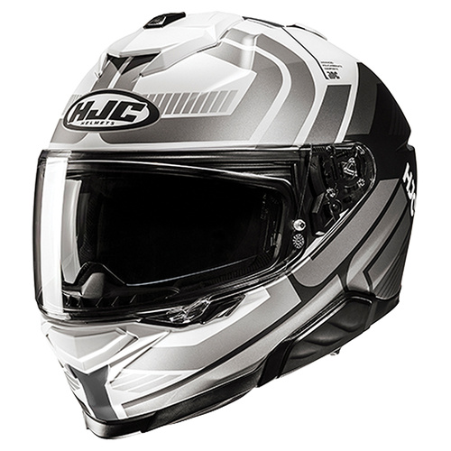 HJC i71 Viz Full Face Helmet MC-5 - White/Grey/Black - L - SKU:1129297