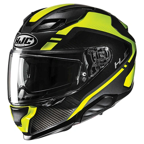 HJC F71 Tozz Full Face Helmet - MC-3H - Black/Hi-Vis
