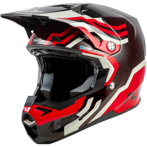 Fly Racing 2026 Formula S Carbon Byte MX Helmet - Red Carbon/Red/Grey - MD - SKU:1129612