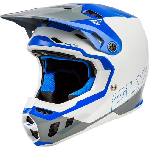 Fly Racing 2026 Formula CC Guide MX Helmet - Blue/Light Grey/Grey - SM - SKU:1129646