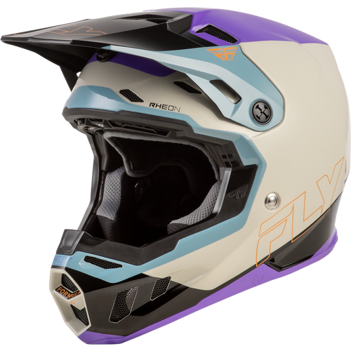 Fly Racing 2026 Formula CC Guide MX Helmet - Purple/Stone/Black - XS - SKU:1129652