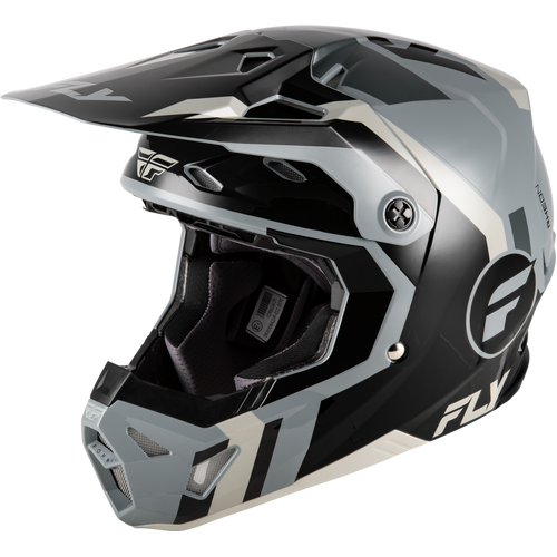 Fly Racing 2026 Formula CP Seal MX Helmet - Black/Grey/Light Grey - XS - SKU:1129659
