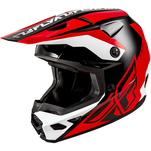 Fly Racing 2026 Kinetic Crest MX Helmet - Red/Black/Grey - LG - SKU:1129702