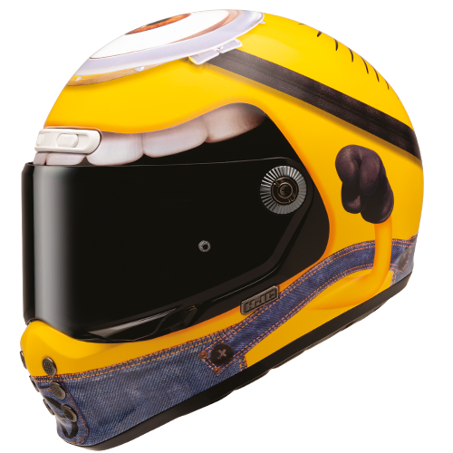 HJC V10 Stuart Minions Full Face Helmet - MC-3 - Yellow/Black/Blue