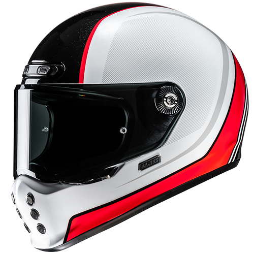 HJC V10 Hodu Full Face Helmet - MC-1 - White/Black/Red