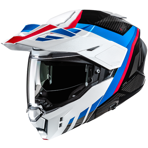 HJC i80 Imes Adventure Helmet - MC-21 - Black/White/Blue/Red