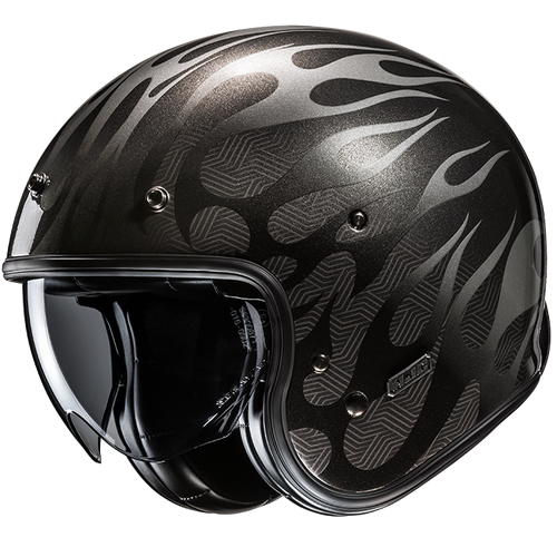 HJC V31 Firo Open Face Helmet - MC-5 - Black