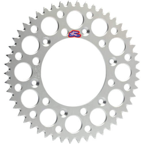 Renthal Ultralight Grooved Sprocket - Rear - Silver - 47T - SKU:121U42847G